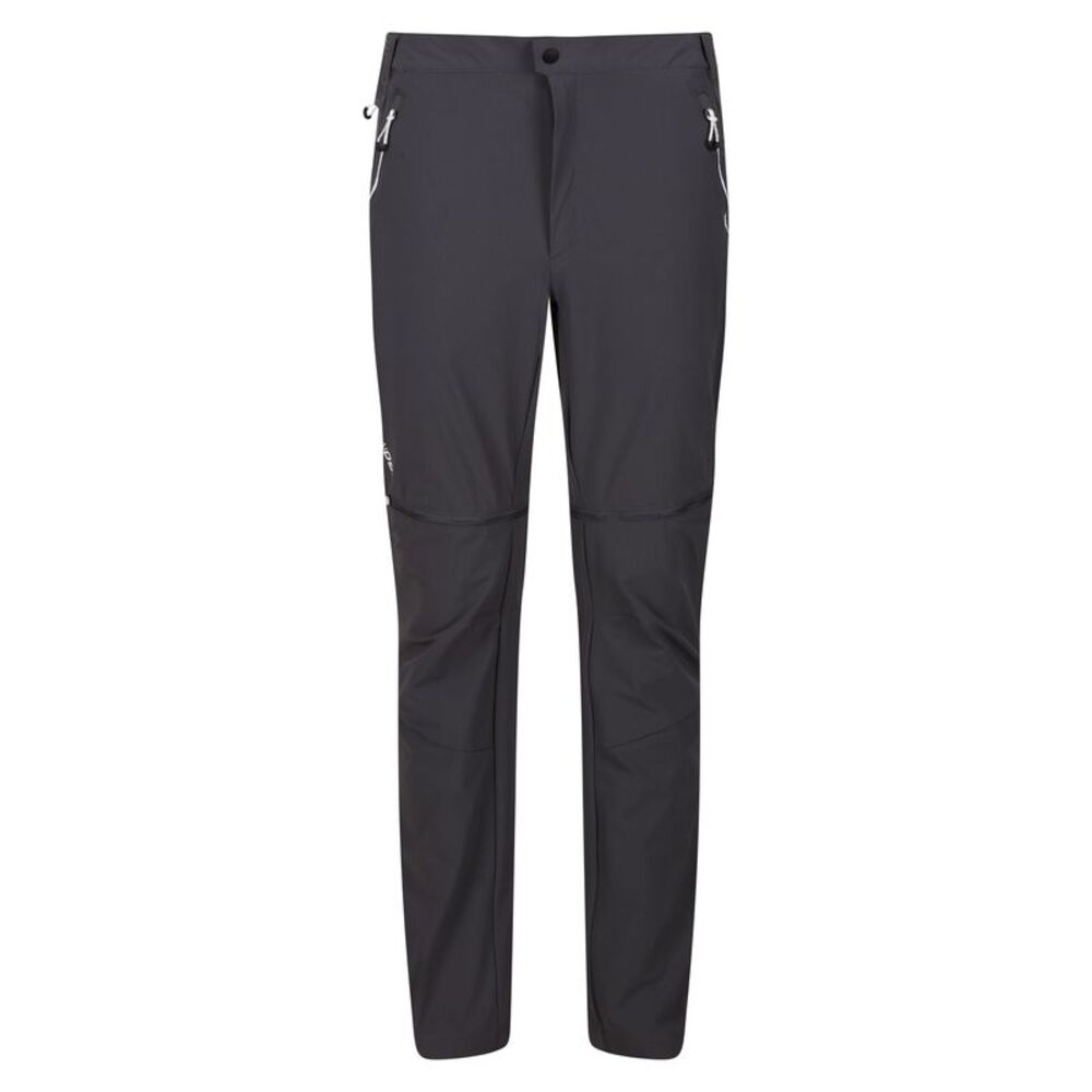 Regatta Mens Mountain Zip-Off Pants / Seal Grey/Black